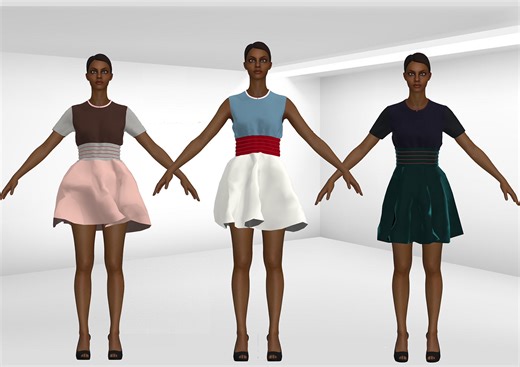 CLO 3D- Fabric Textures + Material Experimentation - Zaheen Gill