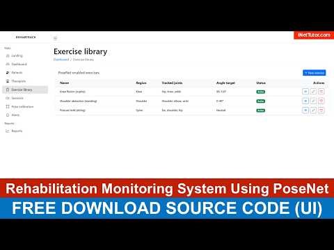 Rehabilitation Monitoring System Using PoseNet