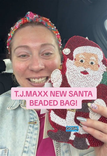 NEW SANTA BEADED BAG SECURED AT @TJ Maxx!!! 🎅🏻😭there’s truly no better feeling than finding your ISO!! You already know how much I love Christmas AND beaded bags so I am OBSESSED!!😍🎄 This was the only new one I spotted today, but finding my ISO?! I’d say we still hit the JACKPOT 🎰! Girlies who else needs the Santa beaded bag?!? Which find was your fave?! #tjmaxx #tjmaxxfinds #tjmaxxshopping #tjmaxxshopwithme #beadedbag new beaded bag Santa beaded bag jackpot trending viral maxxinista