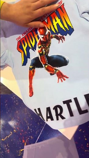 Hartley Makes His Own Spider-Man Suit! (DIY Superhero T-Shirt!)