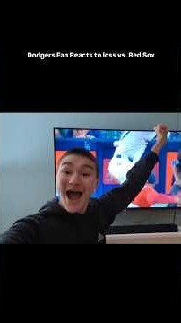 Dodgers Fan Reacts to Crazy loss vs. Red Sox! Game 1 #mlb #redsox #baseball #dodgers