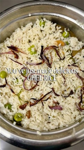 Ghee rice in rice cooker