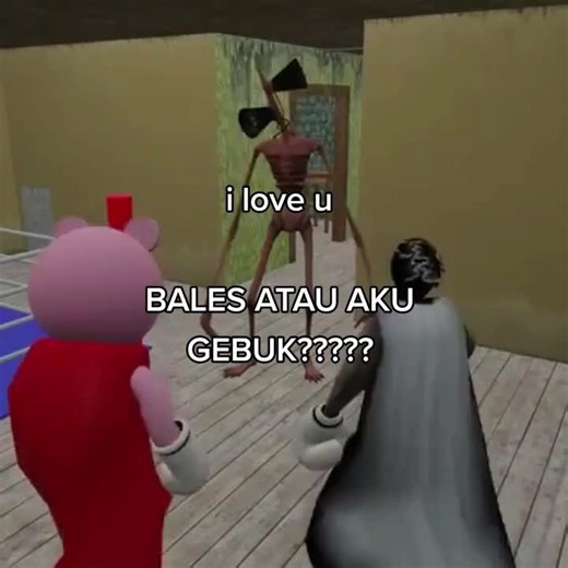 Animated Characters Playful Encounter in Boxing Ring