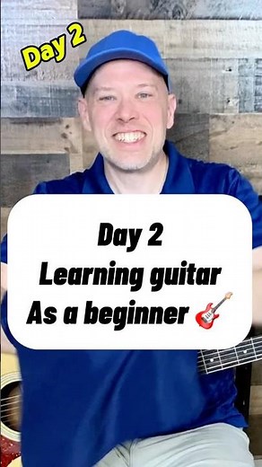 Day 2 of learning guitar as a beginner - your first riff!