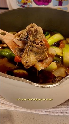 Beef sinigang recipe, a Filipino childhood classic growing up 🇵🇭 #recipe #filipinofood