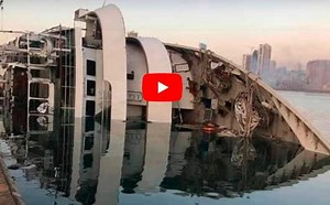 VIDEO: Orient Queen cruise ship sinks after blast in Beirut
