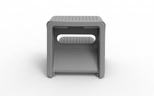 Simplay3 Handy Home Plastic Step Stool in Gray 416060-03