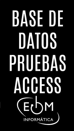 BASE DE DATOS PARA HACER PRUEBAS EN ACCESS