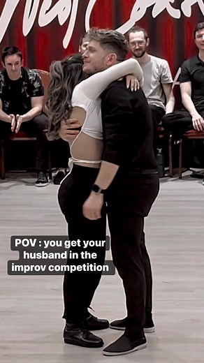 4.2M views · 77K reactions | It was our first time ever drawing each other in the spotlight. Even with over 1,000 people watching, it felt like home   BudaFest #dance #dancing #dancers #partnerdance #partnerdancing #swingdance #westcoastswing #wcs #modernswing #improvdance #danceimprov #improvisation #movement #husbandandwife | Thibault and Nicole Ramirez | Facebook