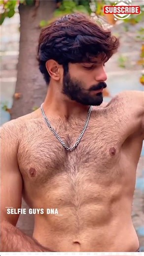 Handsome Guy Lean Hairy Body Showing Strength #shorts