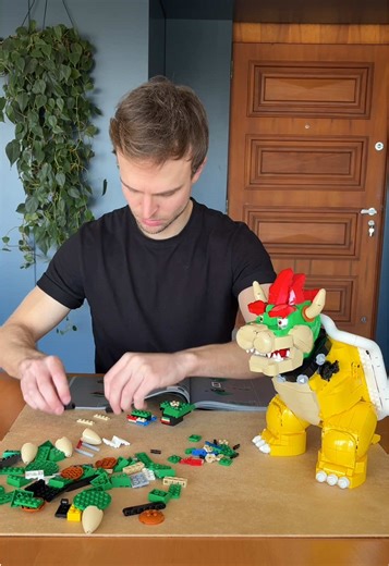 Building the LEGO Mighty Bowser: ASMR Experience