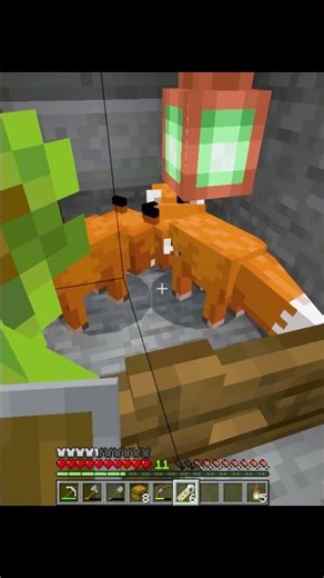 DAY21 マイクラサバイバル生活 動物に名前を付ける 名札の使い方 #マイクラ #minecraftshorts