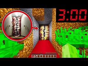 I DISCOVER A FORBIDDEN PASSAGE UNDER MY MINECRAFT HOUSE AT 3:00 AM! THE SMILE ROOM! 😱