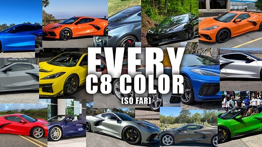 Every C8 Corvette Color (So Far): 2020-2026