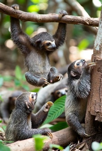 These baby sloth are so cute🥹🧡🦥 | Sloth