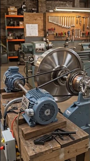 Crazy DIY Flywheel Generator Project and experiment