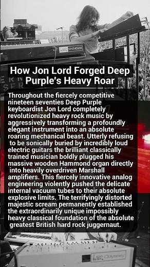 How Jon Lord Forged Deep Purple's Heavy Roar