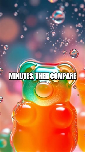 Gummy Bear Diffusion at Home: A Solubility Showdown