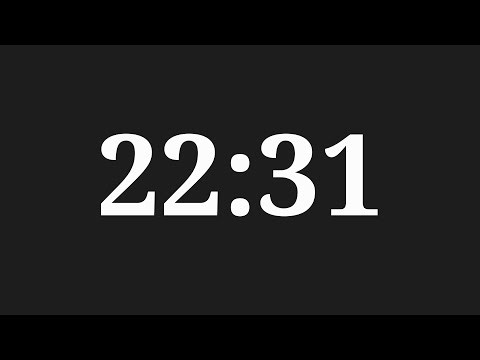 22 Minutes 31 Seconds Countdown Timer
