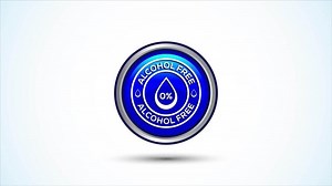 Download Alcohol Free Icon Design Animation, No Alcohol Sign, Blue Color Round Button Design for free