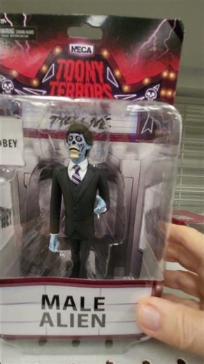 ALIEN ACTION FIGURE $7.99 MALE ALIEN "OBEY" NECA TOONY TERRORS COLLECTIBLES CREEPY GIFT IDEAS 17+