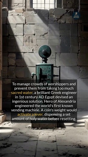 58K views · 107 reactions | The first vending machine dispensed holy water in ancient Egyptian temples. #ancienthistory #didyouknow #factsdaily | Spy the Reality | Facebook
