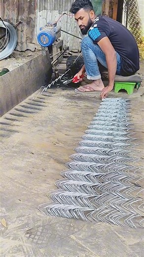 G I wire boundary net making.🥅 #Viral #foryouシ | Md Feroz Hossain