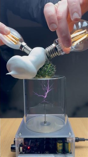 ⚡️😱Music Tesla Coil experiment #experiment #teslacoil #highvoltage