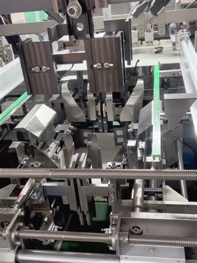 pp corrugated box forming machine fruit tray gluer former #ppbox #corrugatedbox #cardboardbox #box