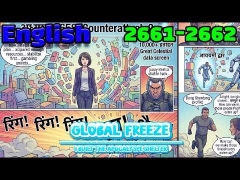 Global Freeze English Episodes 2661-2662 i Built the Apocalypse Shelter #mangarecap#mangaedit#manhwa