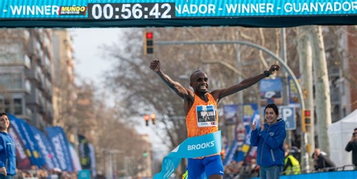 Jacob Kiplimo obliterates half marathon world record in Barcelona