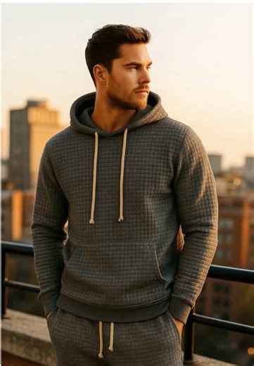 Men's Drawstring Up Hoodie & J #tiktokshopfalldealsforyou #fyp #mensfashion #OOTD #tiktokshopblackfriday