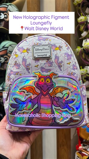 💜💡New Disney Merch💡💜 📍Walt Disney World 💜 For all of you figment fans out there, this holographic @loungefly is perfect! Featuring Figment on the front pocket, the holographic makes us different than any other bags we have seen. Retail $80 • • • • • • • • #waltdisneyworld | #figment | #figmentofyourimagination | #epcot | #loungefly | #loungeflyminibackpack | #loungeflyxdisney | #disneyfashion | | #disneymerch | #disneymerchandise || #disney | #disneylife | #mouseaholicshopping | #disneysty