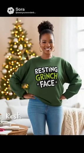 💚 Feeling a little grinchy this holiday season? Meet your new favorite cozy companion — the Resting Grinch Face Sweater! Soft, stylish, and perfect for lounging or festive outings. ✨ Available now at Wear Your Wonder Boutique 📦 Free USA shipping 🎁 Limited quantities — grab yours today! #RestingGrinchFace #GrinchSweater #ChristmasSweater #HolidayOutfit #CozySweaterSeason #WearYourWonderBoutique #ShopSmallUSA | Wear Your Wonder Boutique