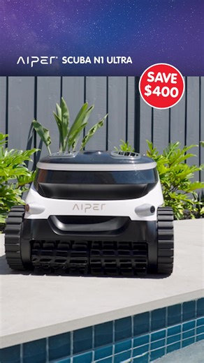 2.6K views | SAVE $400 on the Aiper Scuba N1 Ultra Robotic Pool Cleaner! Take the hassle out of pool cleaning   4 brushless motors for powerful cleaning  WaveLine™ tech for easy waterline cleaning  Dual-layer filtration captures impurities as small as 3 microns  Advanced obstacle avoidance with infrared sensors Shop the sale today - At Your Local Pool Shop! | Clark Rubber | Facebook