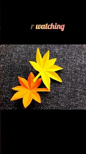 #DIY Paper Leaves | Easy Autumn Craft 🍂