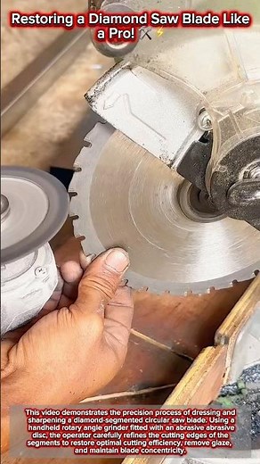 Restoring a Diamond Saw Blade Like a Pro! 🛠️⚡