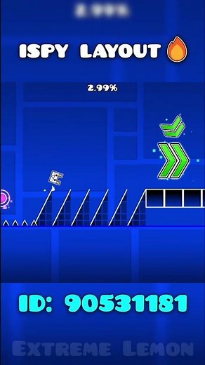 ispy layout 🔥 #shorts #geometrydash #gd