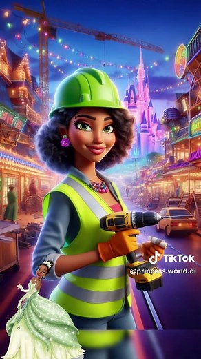 Princess as a construction worker | princesses