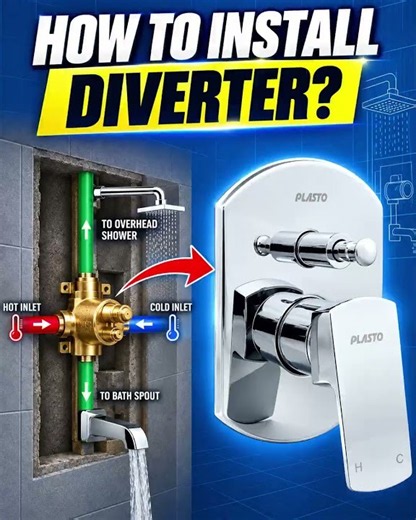 How to Install a 3-Way Diverter | Plumbing tips & tricks | How to Install a Diverter | plumbing DIY