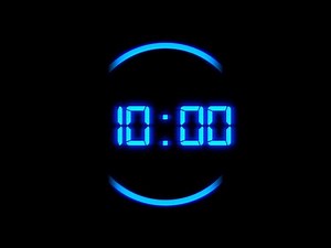 10 Minute Digital Timer Blue