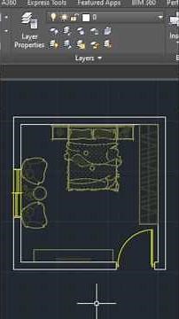 How to make a floor plan in AutoCad just in two minutes #autocad #cadquery #autocaddrawing
