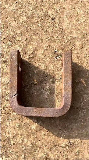 Bending of a Metal Bar Into U Shape With Hydraulic Press Machine #hydraulicpress #machineparts