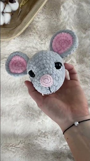 Crochet Plush Mouse #tommyssheep #háčkovanie #amigurumi #crochetpatterns #crochetplushies #diymouse