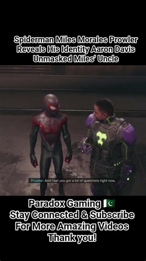 Spiderman Miles Morales Prowler Reveals His Identity Aaron Davis Unmasked Miles’ Uncle