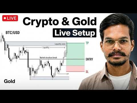Live Crypto Trading | XAUUSD Live #livetrading #cryptolivetrading