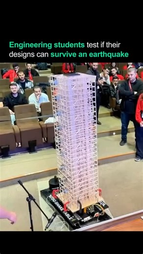 @quantum_bitss on Instagram: "aidisruptor Participants design earthquake-resistant buildings and test them against simulated seismic forces to determine which structures can truly endure. The goal is to drive innovation in earthquake-proof design, where every tremor becomes a lesson in resilience and precision. The model shown here is tested on an RTDG shake table, a device that replicates real earthquake movements. Widely used in civil engineering labs, these tables help students and profession