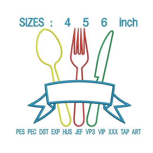 Kitchen Elements Embroidery Design Outline | Monogram Frame Cooking Baking Machine File Download - Etsy UK