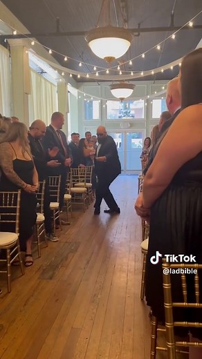 Funny Flower Guy Entrance at Wedding Celebration