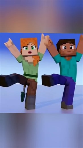 Minecraft : Steve And Alex Dancing 🕺🏻🕺🏻 #minecraft #shorts